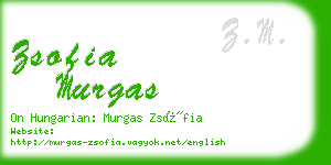 zsofia murgas business card